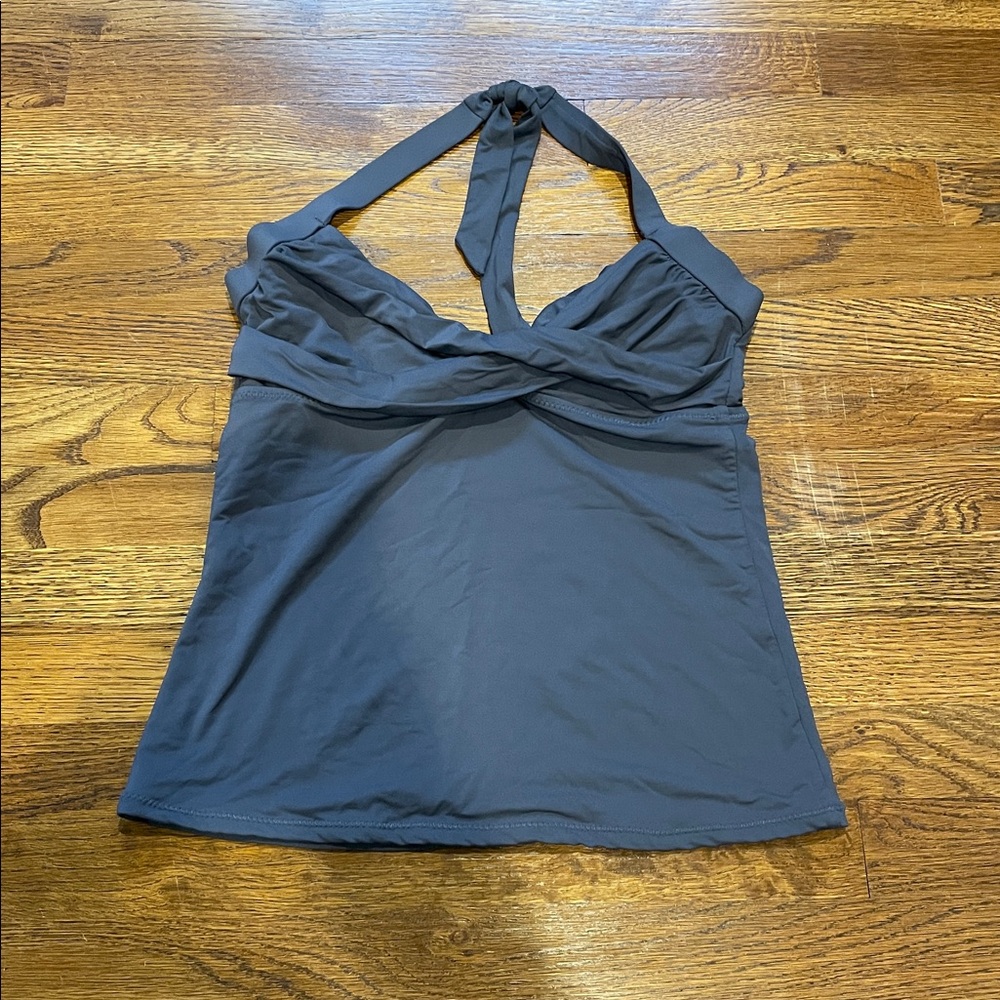 Gray tankini top